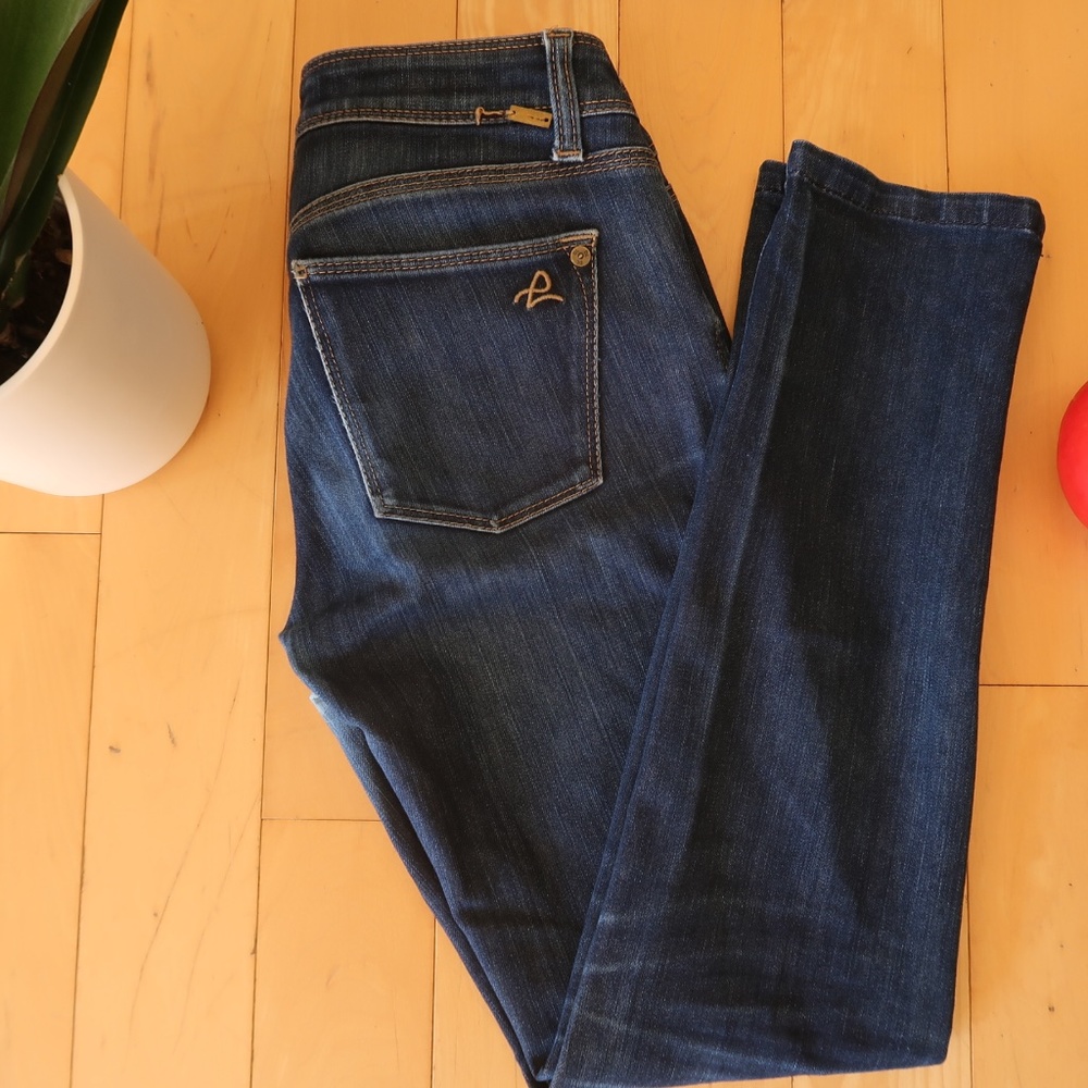 DL 1961 Skinny Ankle Dark Blue Jeans